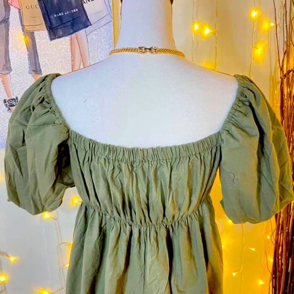 OLIVE GREEN ROMPER - Picture 2 of 2